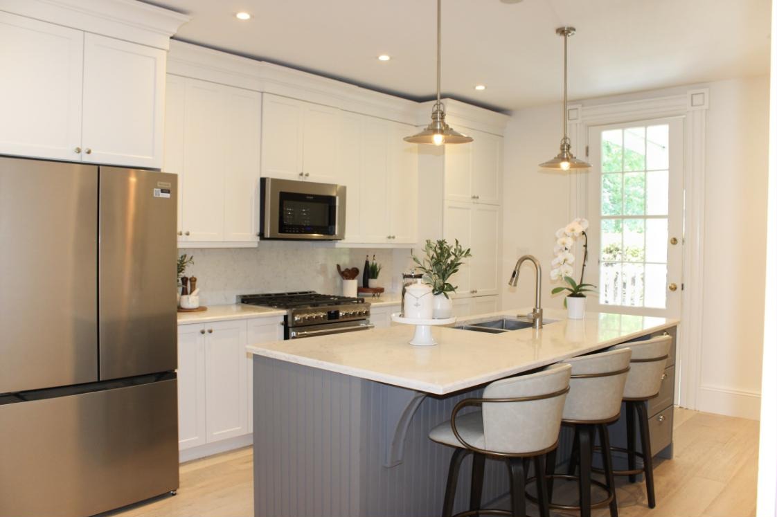 Kitchen island renovation Cobourg